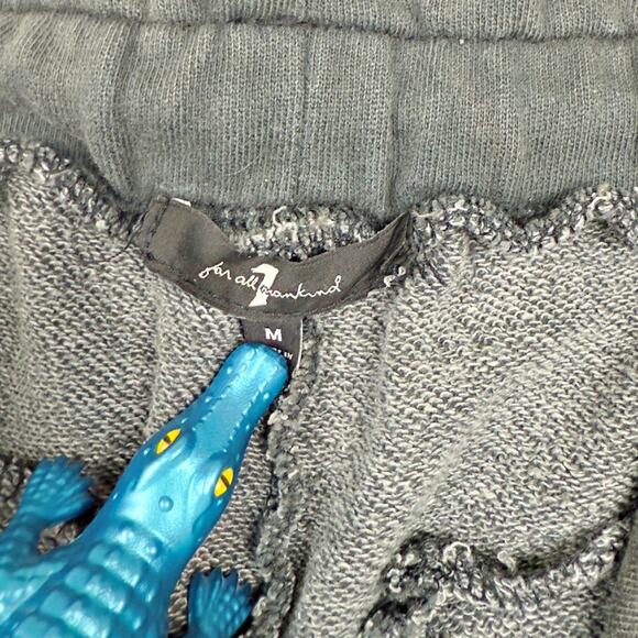 7 for all Mankind Women's MED High Paper Bag Waist Tasseled Distressed Jogger - Picture 5 of 10